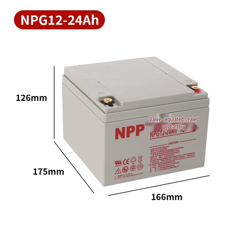 Naipu NPP 12V 120Ah Solar Colloidal Battery for Household, UPS, RV, Street Lighting