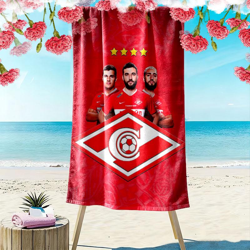 Spartak Moscow Odyssey Print Beach Towel, Large Soft Quick Dry Towel for Beach Camping Swimming