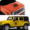 BEB1 Car Hood Door Star Vinvl Stickers For Jeep Cherokee Patriot Compass Wrangler JK JL TJ YJ Renegade Trail Tuning Accessories