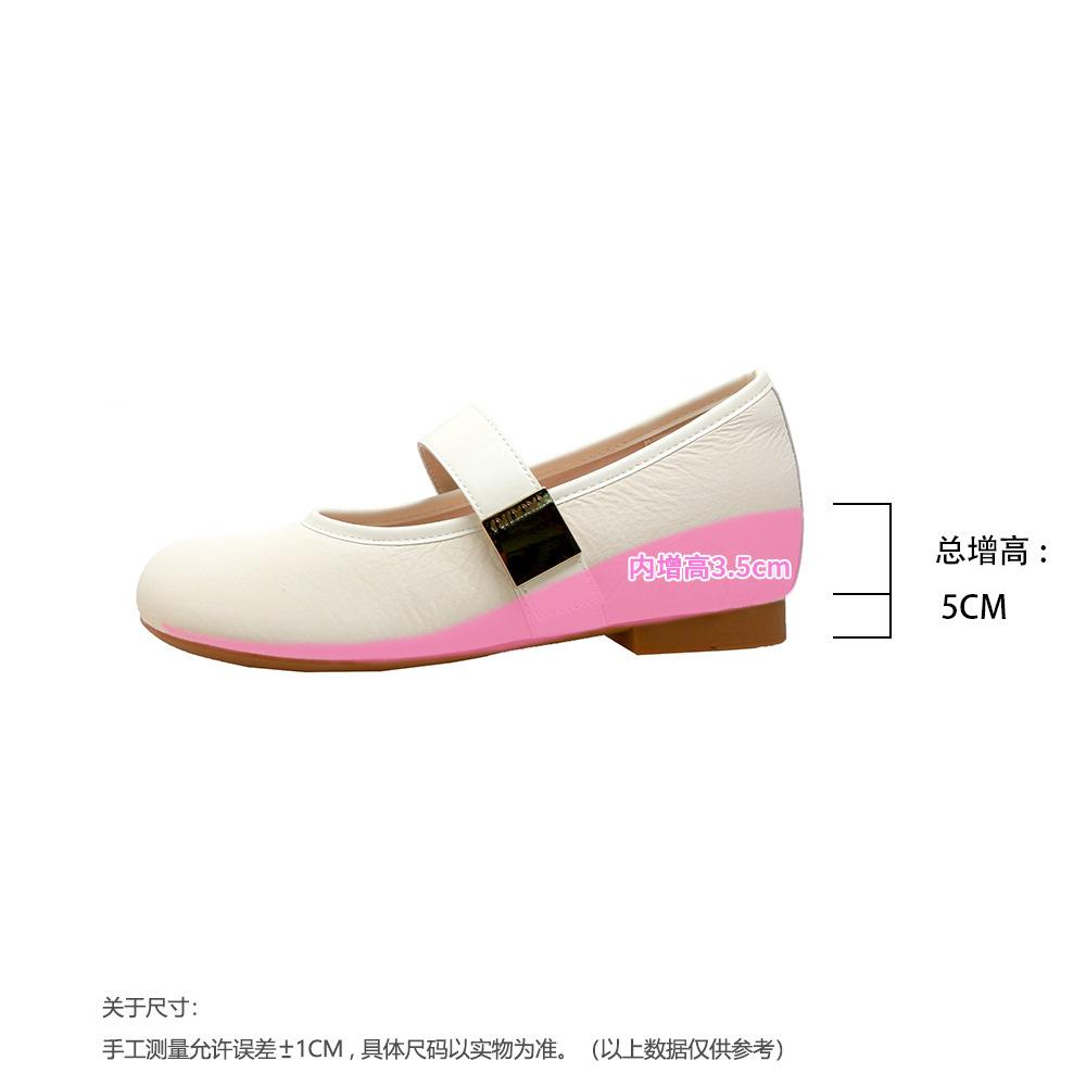 

Processing customized women s shoes factory 5cm height increase French soft sole Mary Jane shoes round head word with casual single shoes 34