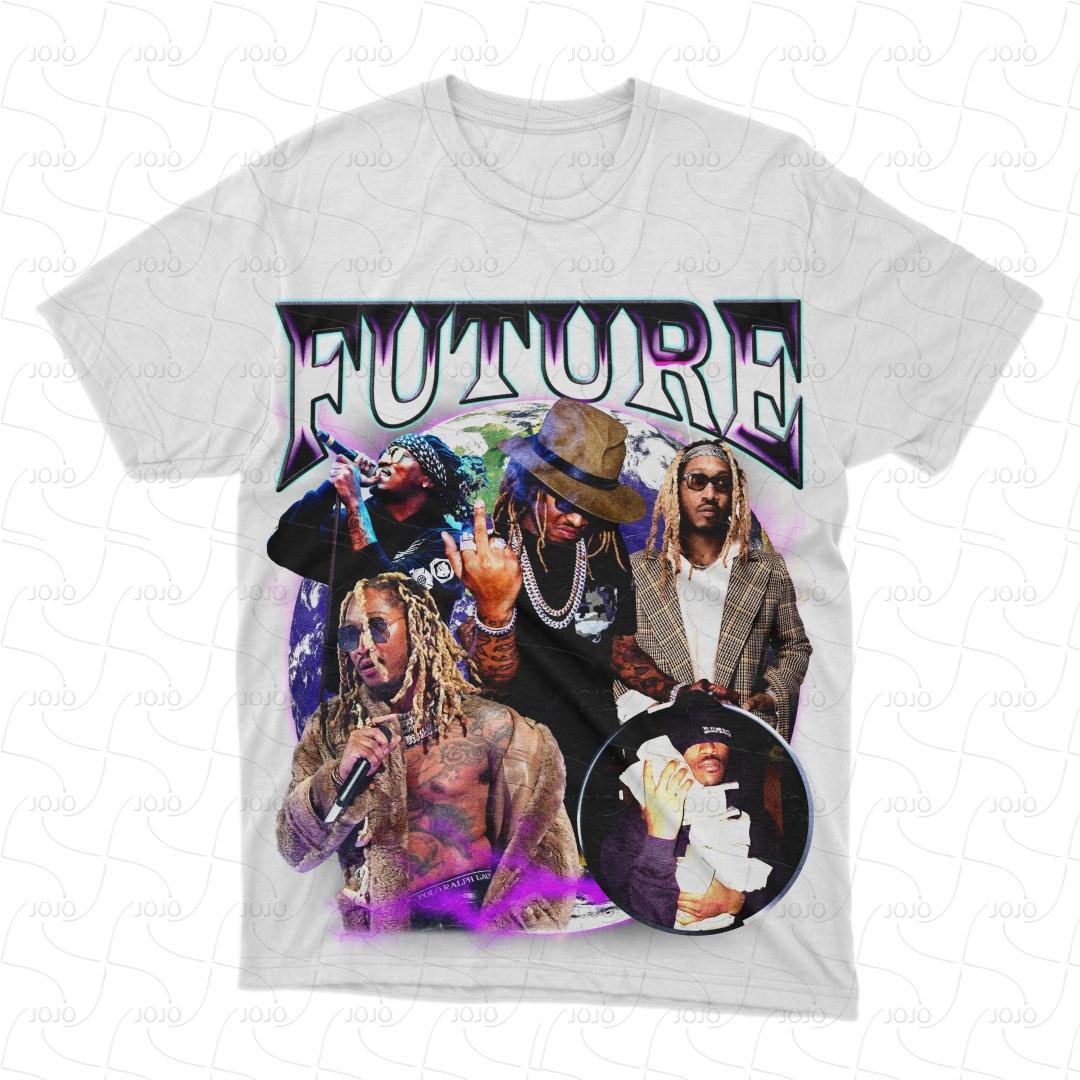 

Рэпер Future Retro Графическая Американская Футболка Мужская Хип-Хоп Одежда Футболки Y2k Унисекс Мода Оверсайз Гетто Гангстерский Топ 4XL