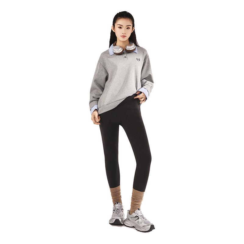 Tencel Wool Women's Warm Shaping Fleece-Lined Leggings for Autumn and Winter