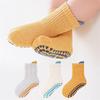 3 Paar/Los Baby Boden Socken Für Mädchen Jungen Frühling Herbst Neugeborenes Mädchen Junge Kleinkind Kurze Socke Kinder Anti-Rutsch Socken 0-5 Jahre