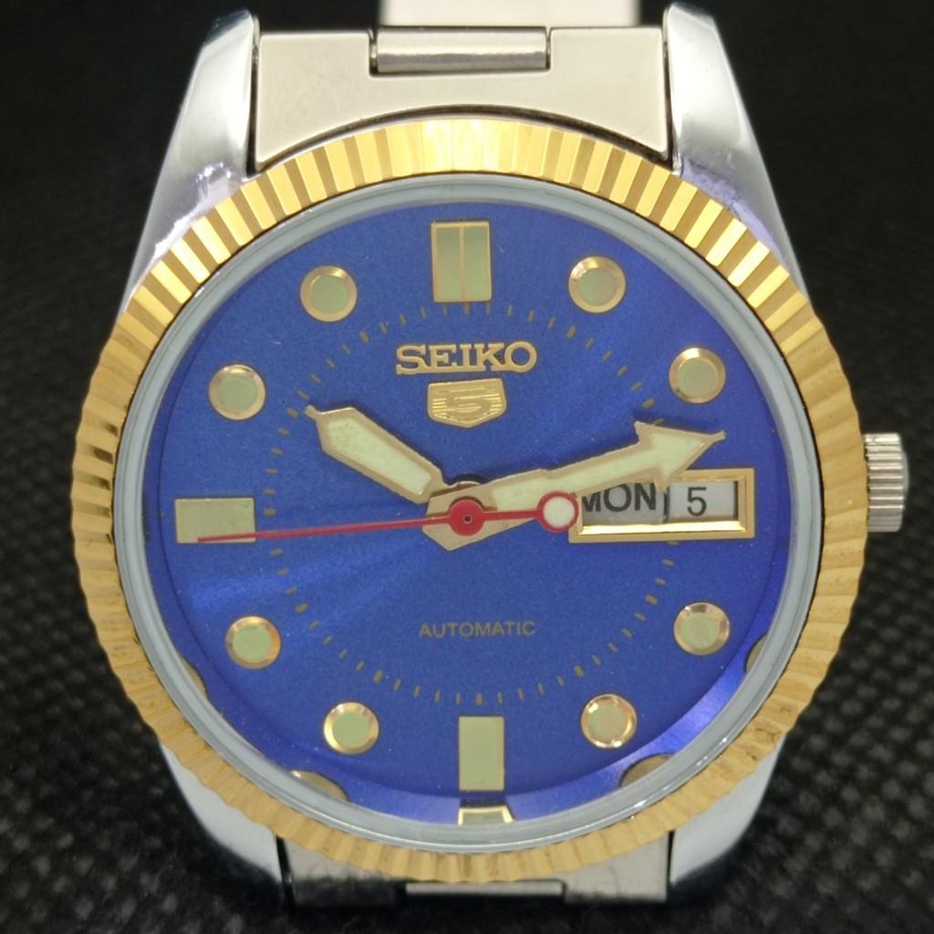 POUŽITÉ SEIKO 5 AUTOMATICKÉ PÁNSKÉ PÁNSKÉ VZÁCNÉ ZLATÉ HODINKY 575A-A304802-9 SKU575A-A304802