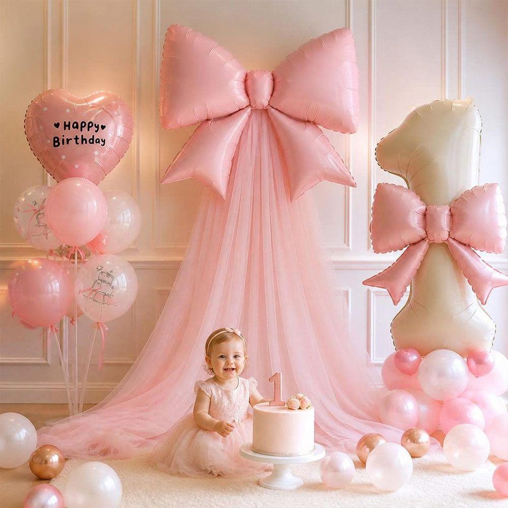 DIY Bowknot Design Bow Balloon Set 32 Inch Size Birthday Balloon Decoration  Background Decoration