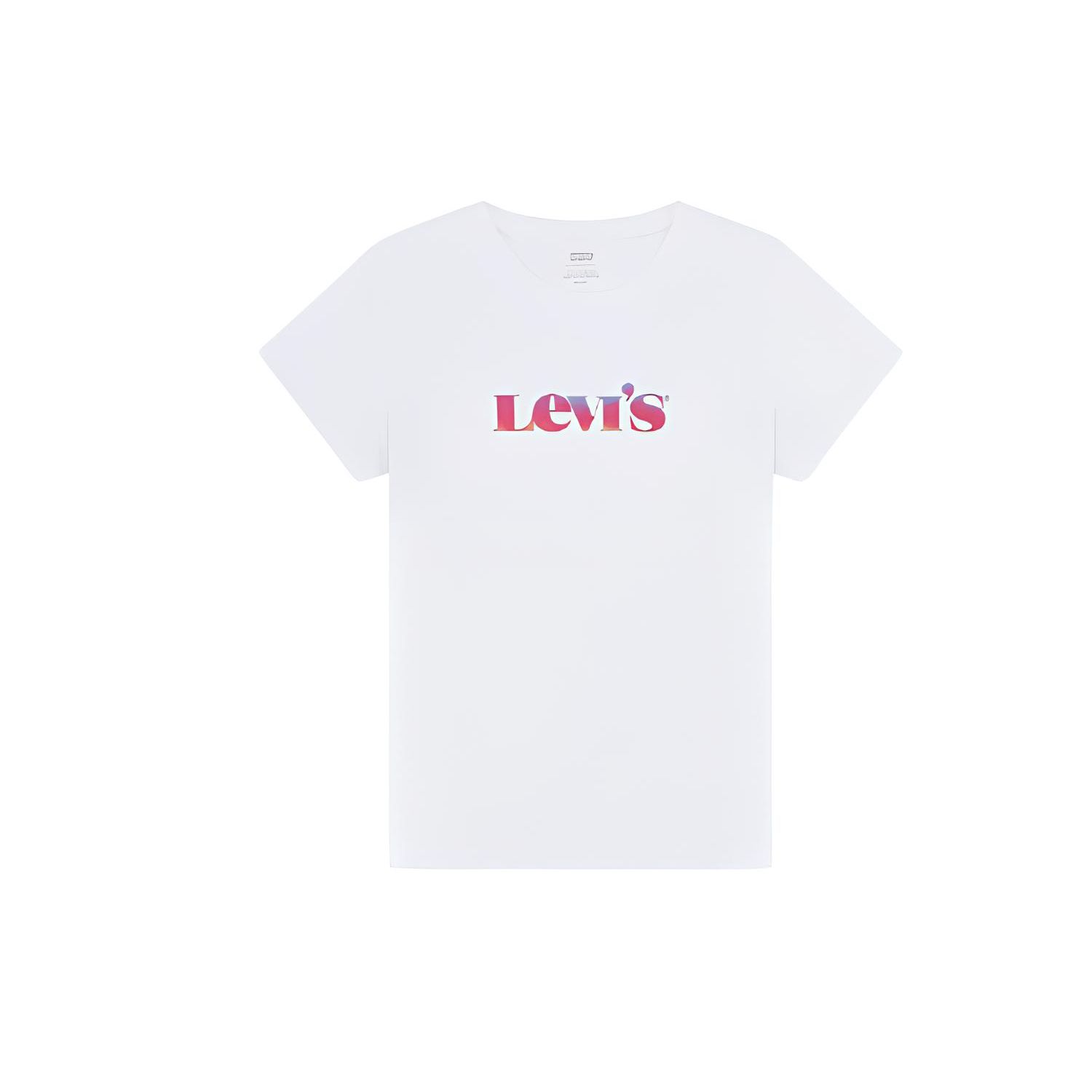 

Женская футболка с коротким рукавом, пуловер с круглым вырезом, с принтом логотипа Levis, белая 17369-1540 XS