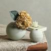 European Style Ceramic Round Ceramic Vase Frosted Spherical Flower Arrangement Ornaments Living Room Dining Table Floral Vase
