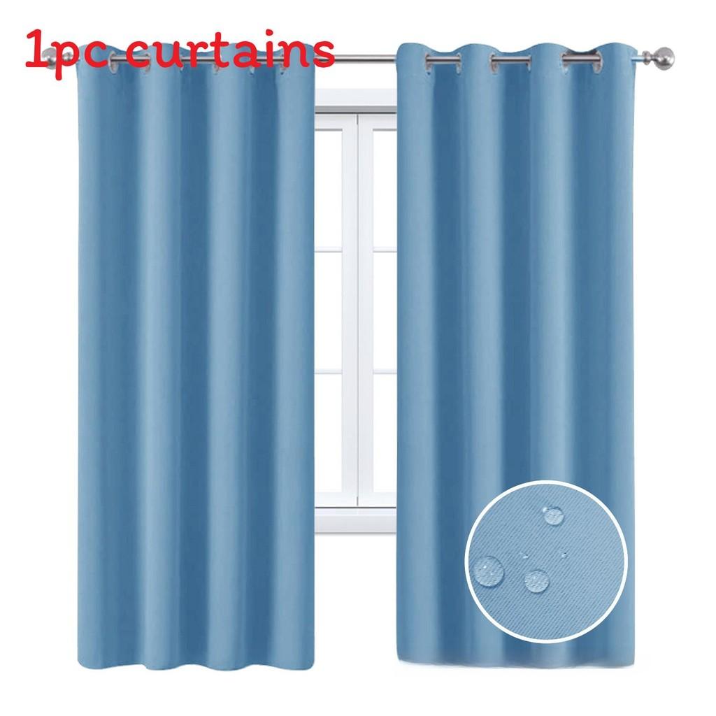 Solid Color Curtains With Insulation And Shading Design For Daily Household Use