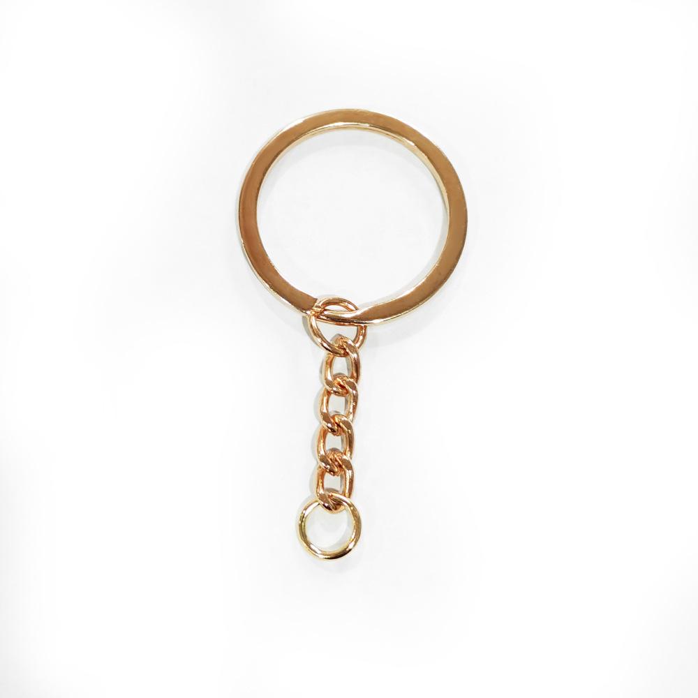 Diy Jewelry Accessories, Key Ring Belt Chain, Flat Aperture Ring Key Chain, Keychain Pendant, Key Ring Pendant Metal.