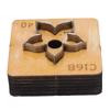 Flower Leather Cutting Die Wooden Base Steel Blade Multifunctional Leather Die Cutter for Crafts Decors