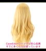 CaseEden Cosplay Wig, Long Wavy, 70cm, Gold Blonde, Set of 2 Wig Nets (WIG6019)