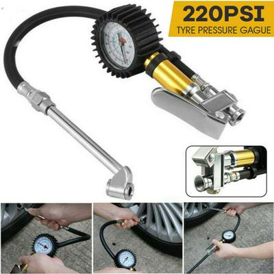 Vzduchový měřič tlaku vzduchu odolný proti opotřebení Vysoce přesný stabilní 220PSI měřič tlaku v pneumatikách pro auto