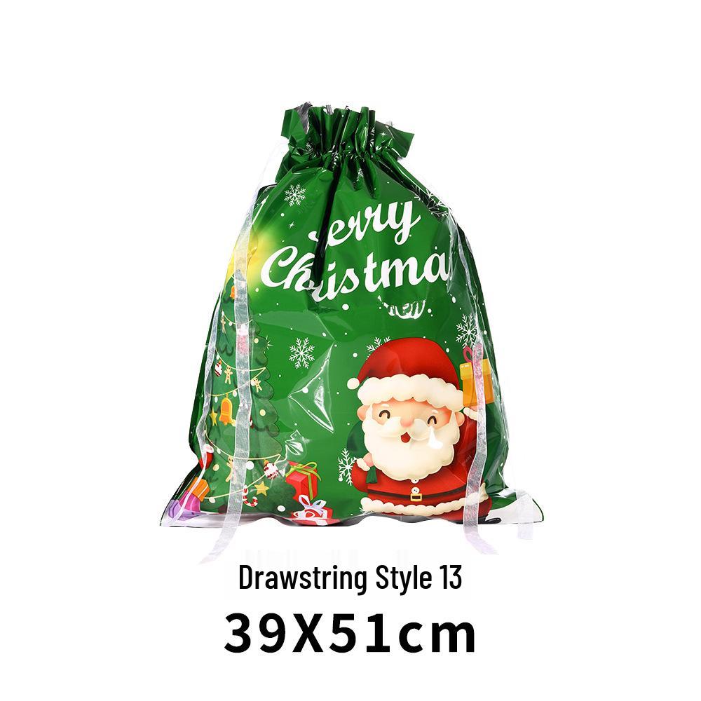 Exclusive Christmas Drawstring Gift Pouch - Festival Candy Bag in Stock