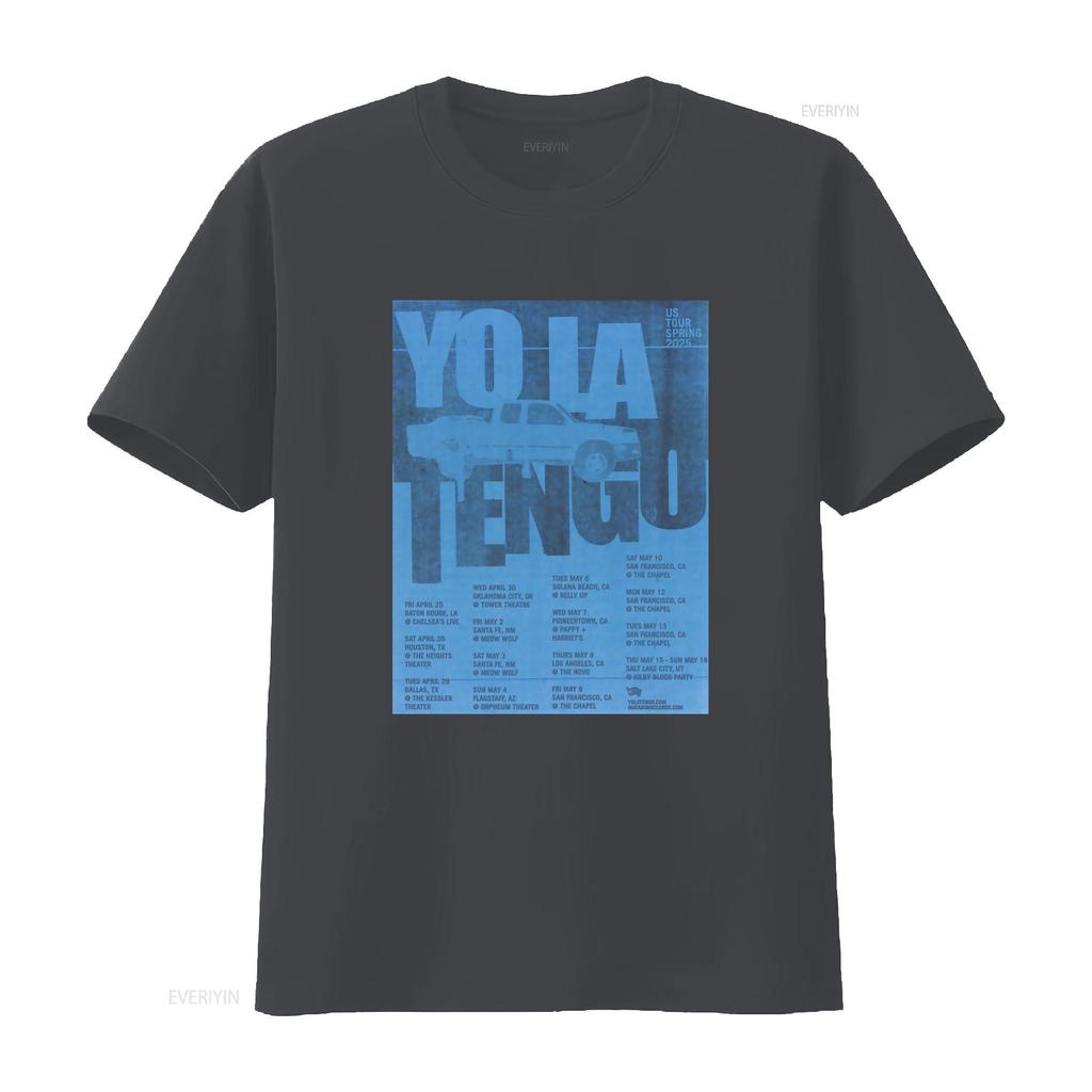 Yo La Tengo Band Spring US Tour 2025 T Shirt Full Size S 5XL Concert Dates Design vintage Washed Unisex Comfortable Versatile