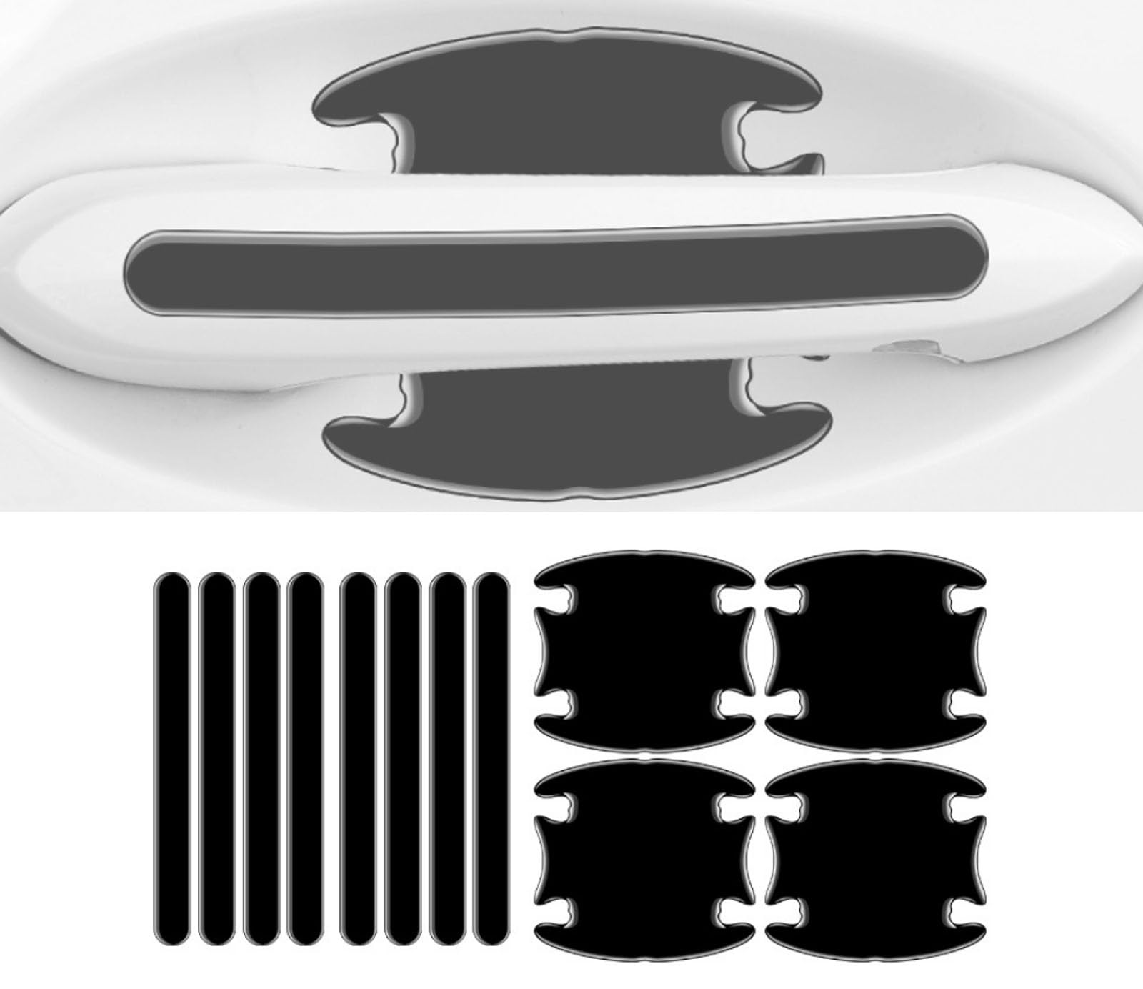 

Door Handle Protector, Compatible with Porsche Macan April 2017 - Current Car Protective Patch, One size