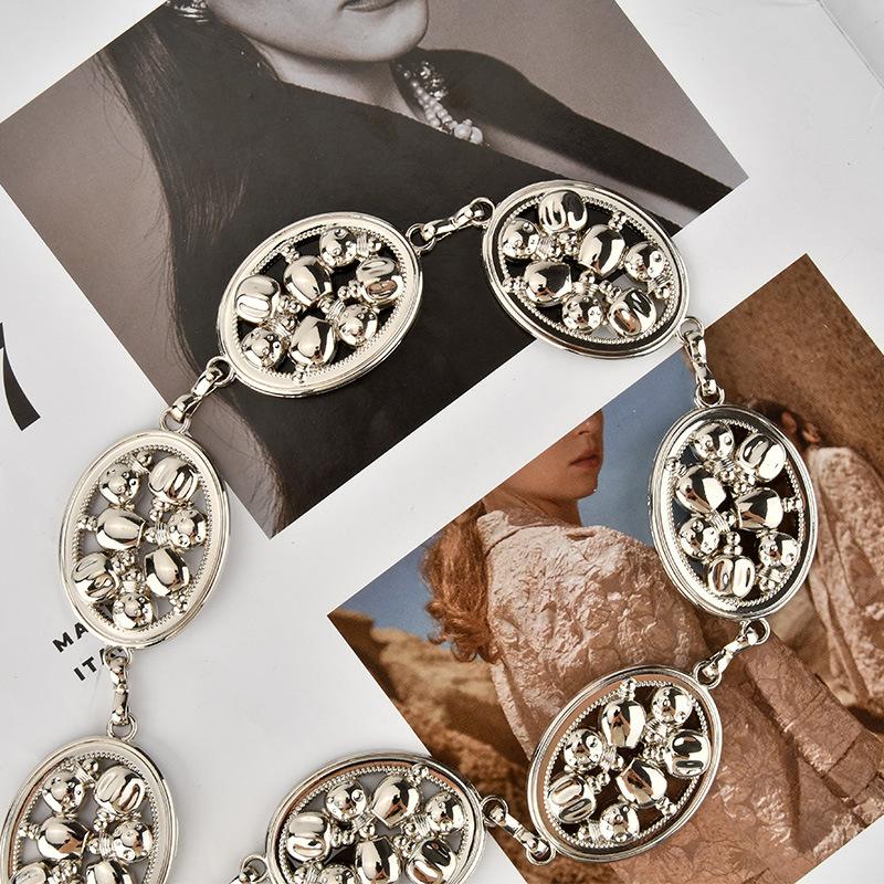 European and American Trendy Metal Waist Chain for Young Women's Ethnic Style Personality Niche Versatile Dress for Women's Body Waist Chain