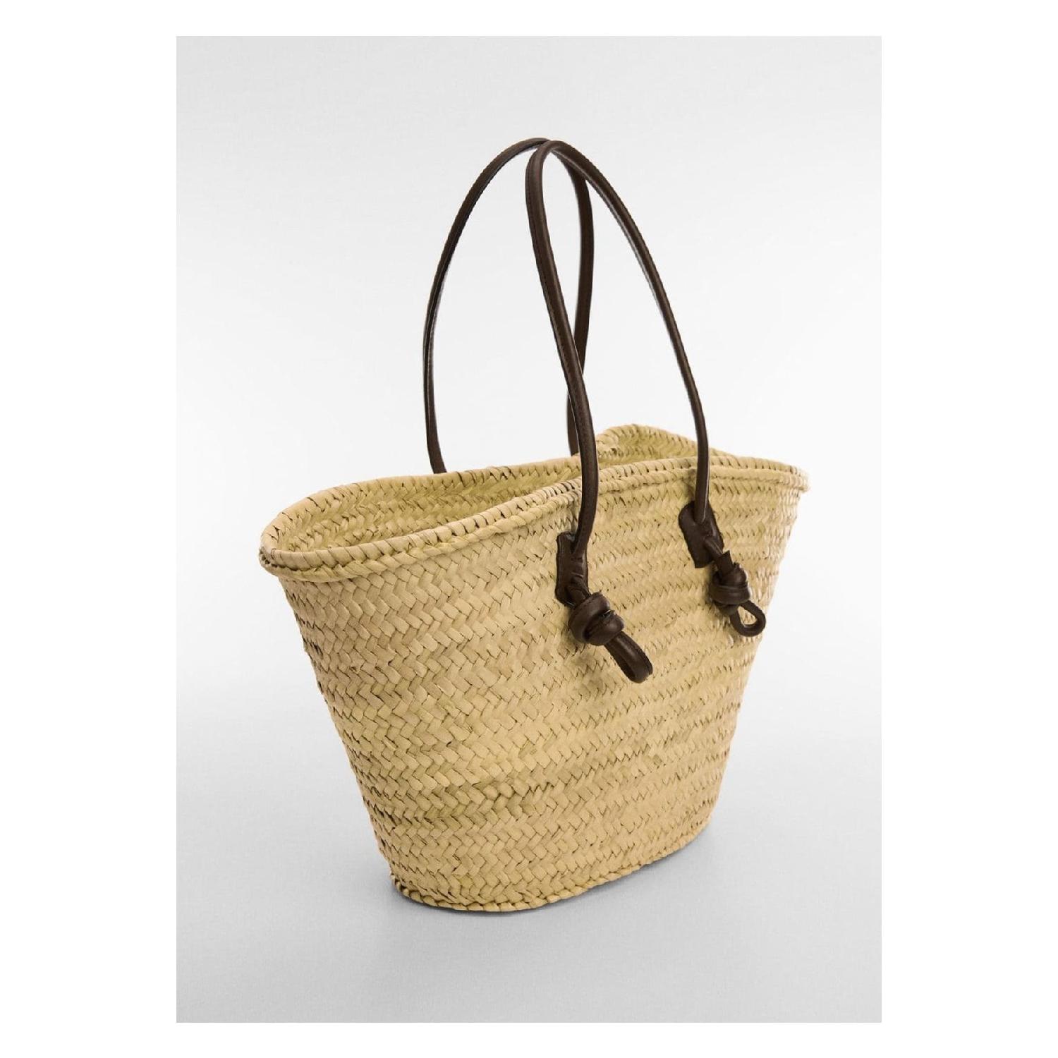 

Кожаная сумка-корзина