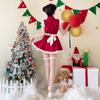 [Milky Time] Christmas Santa Costume, Maid Dress with Ribbon (Maid Santa)