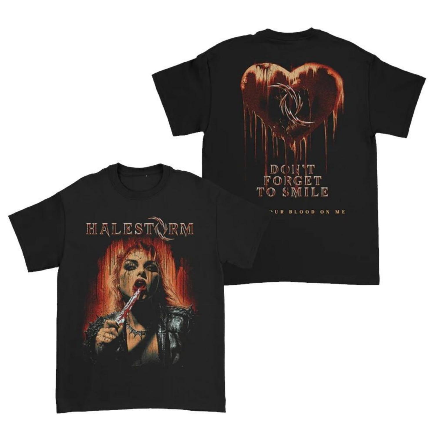 

Новая мужская футболка Halestorm Band Черная S-235XL 20D1635 Унисекс S чёрный