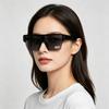 Oversized Shield Square Sunglasses For Men Women One Piece Flat Top UV400 Protection Fashion Street Driving Outdoor Sun Glasses