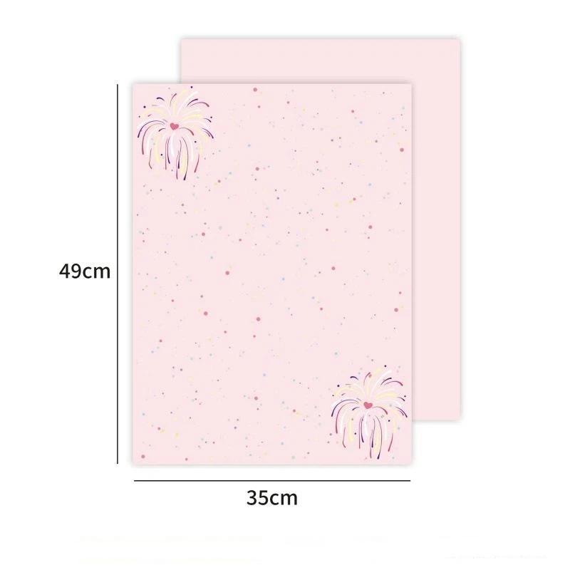 10Pcs 49*35cm Tissue Paper Flower Bouquet Wrapping For Florist Wedding Birthday Party Gift Packing Decoration DIY Crafts