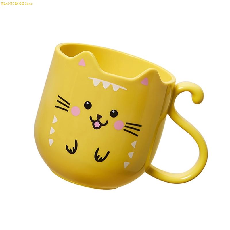 NEW Lovely Kitten Toothbrush Holder And Mouthwash Cup For Kids And Adults Toothbrush Cup Bathroom Cups