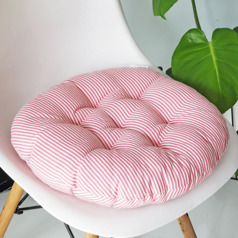 Coarse Cloth Round Style Cotton and Linen Style Seat Cushion Home Circular Cushion Japanese Style Futon Cushion Decoration