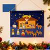 DIY Felt Nativity Scene Set Interactive Christmas Storyboard with Soft Figures Educational Religious Toy for Kids & Family Holiday Tradition