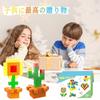 VIXA Magnetic Cubes, 28 Pieces, 30mm Magnetic Puzzle Blocks, STEM Educational Kit, Building Blocks, Shape and Volume Learning, Math Educational Toy,