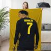 Fleece Blanket Sofa Winter Warm C-Cristiano Ronaldo Knee Bed Camping Flannel Fluffy Soft Blankets King Size Microfiber Bedding