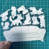 Hundesofa Metall Stanzformen Schablonen Stanzschablone für DIY Scrapbooking Album Papierkarte Prägearbeiten