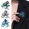 Funkelnde Oktopus Brosche Strass Oktopus Brosche Anstecker Meeresbewohner Revers Anstecker Zubehör für Herren Damen Meeresliebhaber Pullover Mäntel Schals