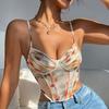 Ladies' Summer Sexy Corset Fashionable Printed Camisole Vest Summer Women's Streetwear Women's Tank Tops