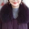 2025 Winter Fashion Short Down Jacket with Large Fur Collar for Stylish Moms & Elderly Women