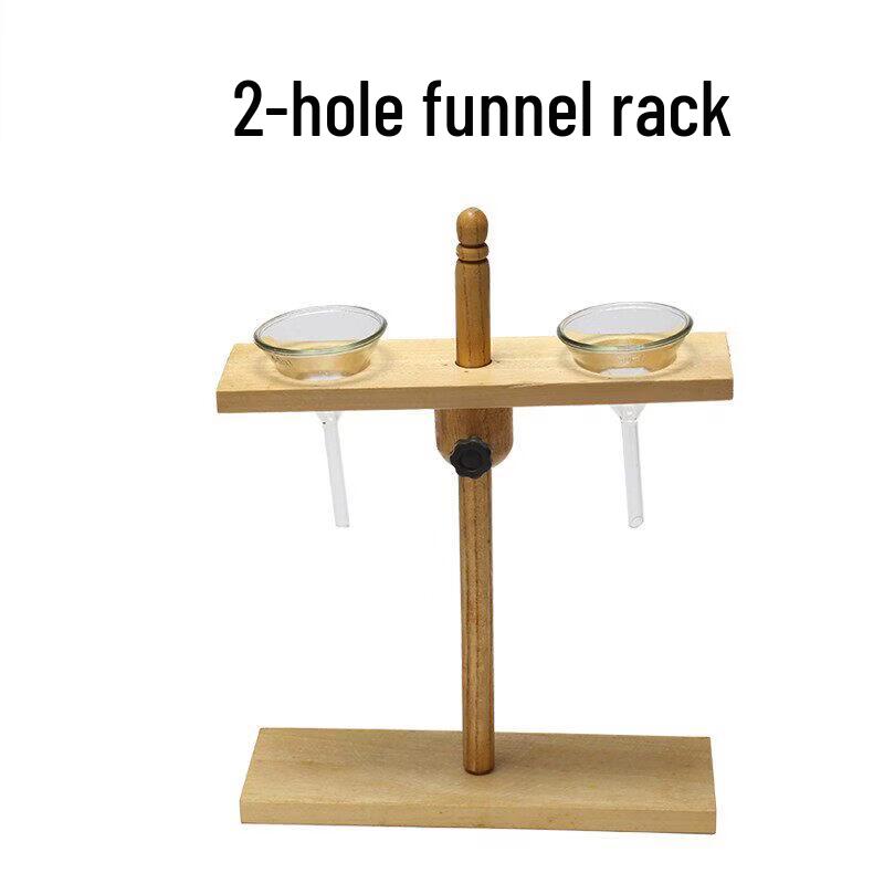 Hakka Fragrance Borosilicate Glass Funnel Set with Wooden Rack