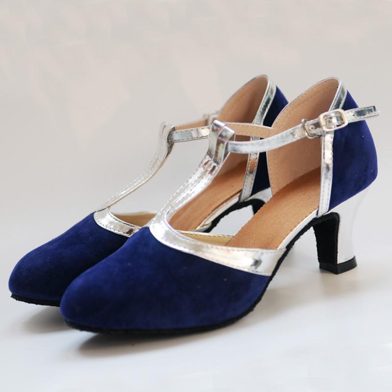 Tanzschuhe Damen Standard und Latein Geschlossene Latein-Tanzschuhe Damen 5CM Damen Salsa Latein-Tanzschuhe Tango