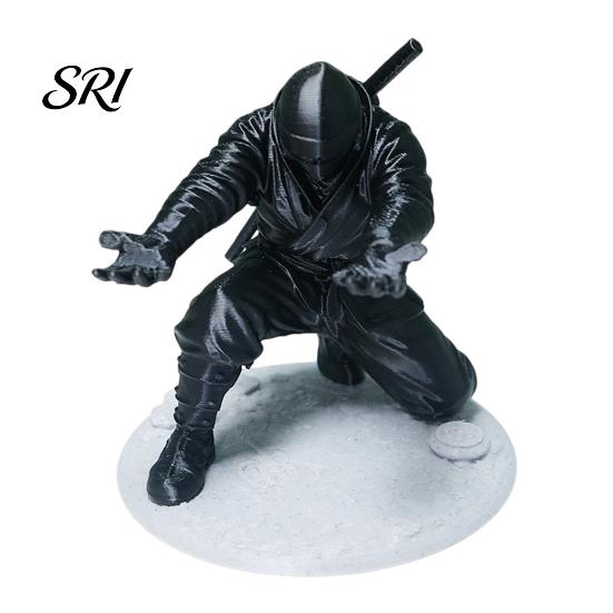 Desktop Pen Organizer Ninja Holder for Desk Kneeling Samurai Pencil Decor 3D Printed Gift Boys Students Office Workers Creative