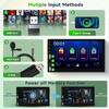 Hodozzy 1Din Car Stereo Wireless Carplay/Android Auto Support Wireless, 7 Inch Touch Screen 1Din