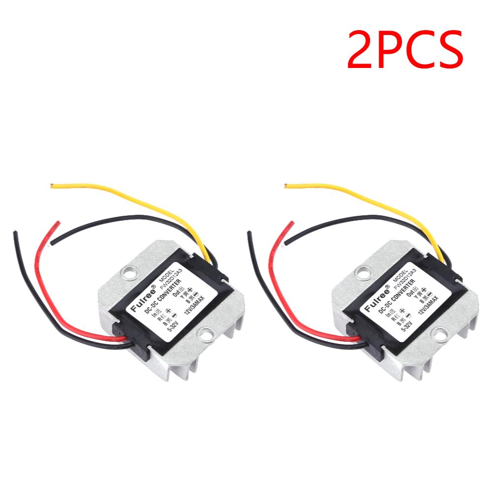 1-5 Piezas DC-DC 5-32V a 12V 3A Estabilizador de Voltaje Automático Convertidor de Potencia Regulador Inteligente Elevador Reductor Disipación de Calor
