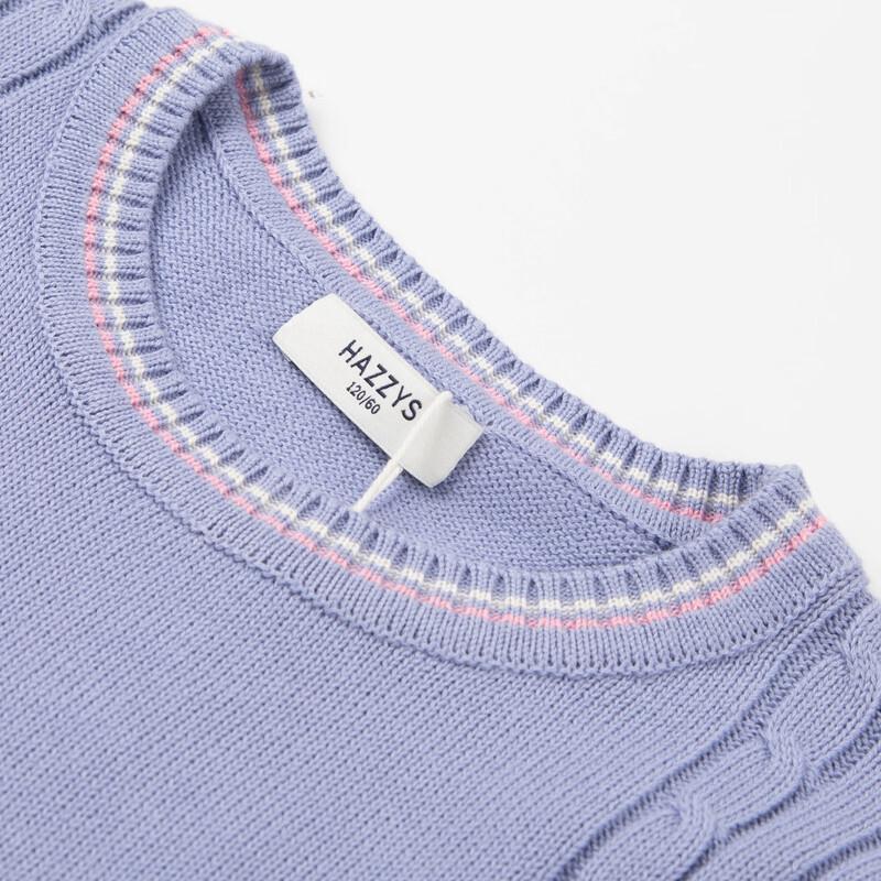 HAZZYS Girls' 2025 Fall Cotton Knit Sweater