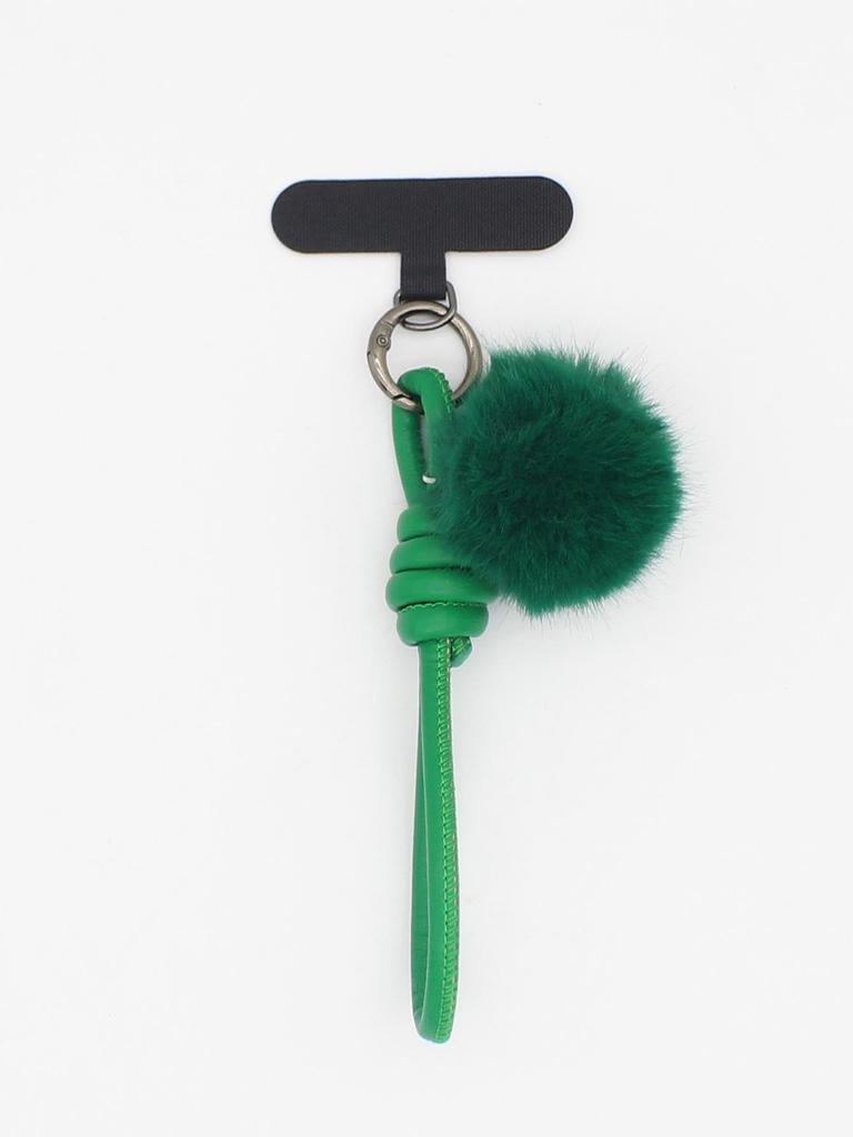 Woven Leather Pendant Keyring & Bag Accessory