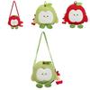 Winter Cute Apple Canvas Shoulder Bag For Students Compact Stylish Daily Carry