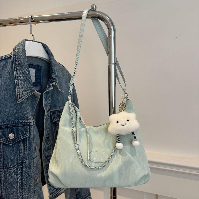 New summer fashion shoulder bag messenger bag simple casual soft surface large capacity commuter bag women's versatile