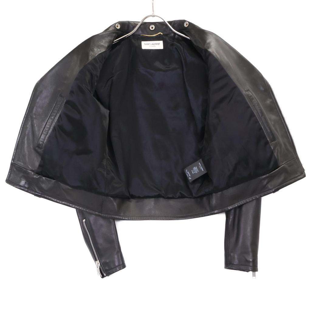 SAINT LAURENT PARIS Domestically authorized, 2015 model, 397287 Y5YA2, Eddie's period lamb leather double rider jacket Jacket 36 blackUsed