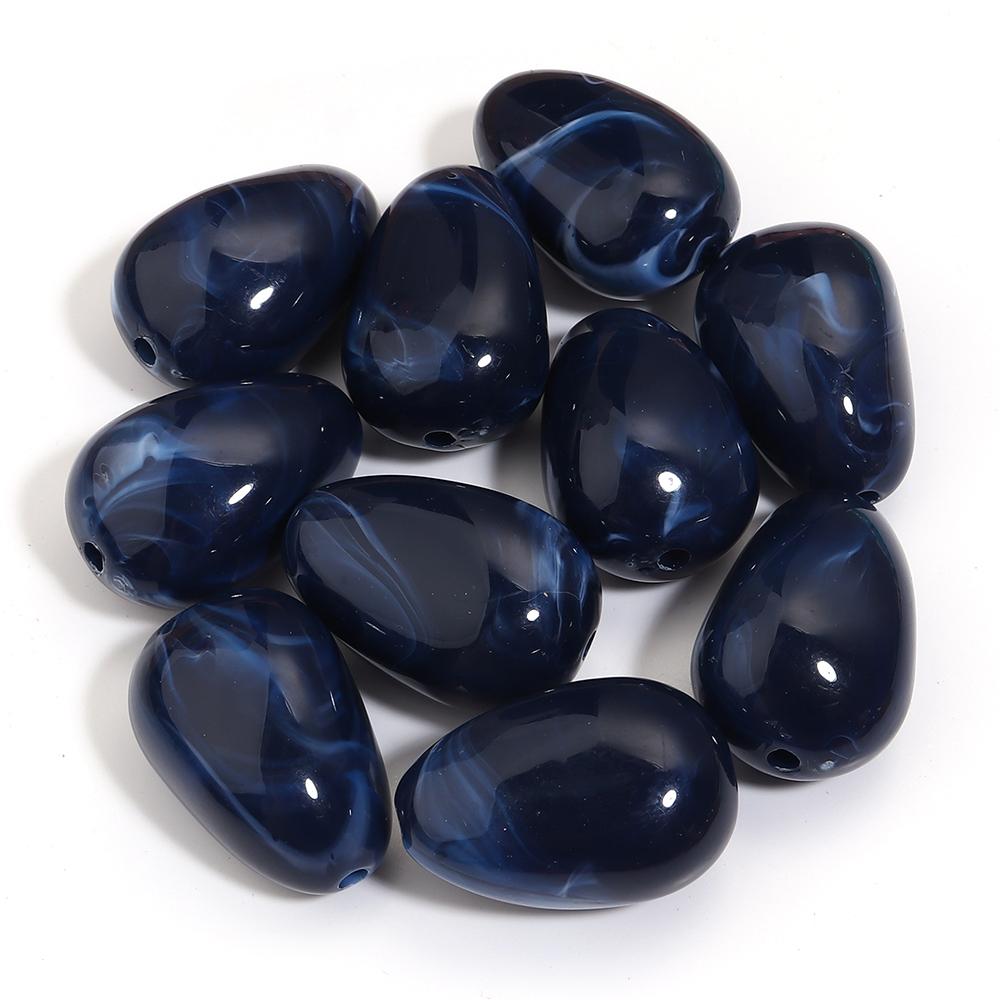 10pcs 29x20mm Irregular Acrylic Beads Colorful Oval Cloud Beads Loose Beads For DIY Jewelry Making Bracelet Necklace Accessories