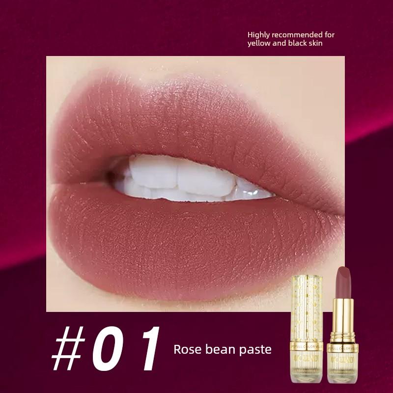 Makeup Artist Recommends Mako Andy Velvet Essence Non-Stick Cup Lipstick, Matte, Long-Lasting, Waterproof, with a True Milk Tea Color