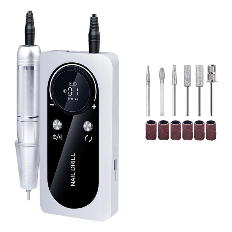 Professional Electric Nail Grinder for Efficient Cuticle Removal and Trimming at Home Salon or Personal Use