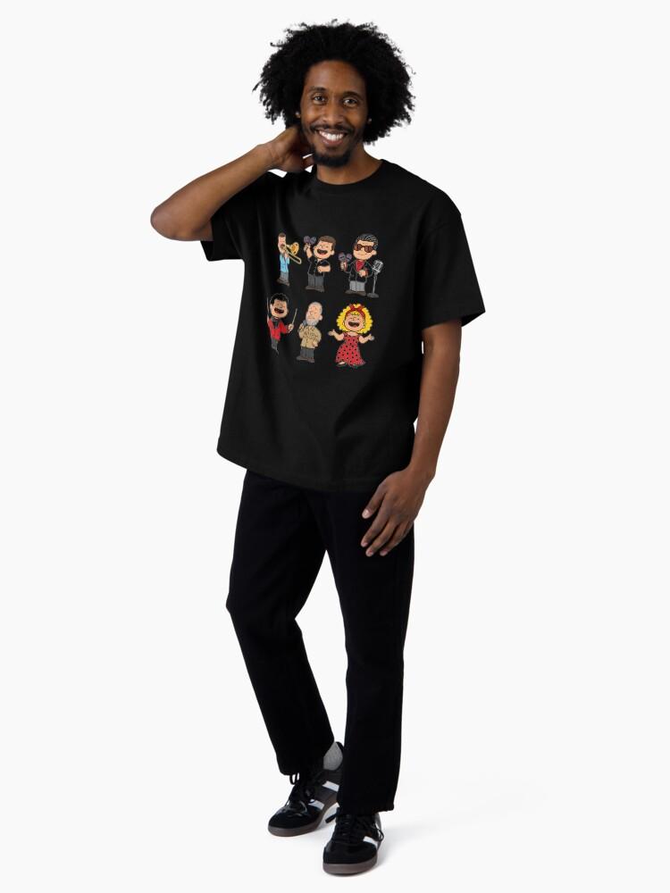 Héctor Lavoe Iconic Fania Era Salsa Legends: Tito Puente, Celia Cruz, Hector Lavoe Vibes | Limited Edition Oversized T-Shirt