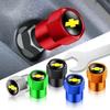 4Pcs Car Styling Aluminum Metal Wheel Tire Valve Caps Stem Air Badge Covers For Aveo Orlando Sail Camaro Captiva Spark