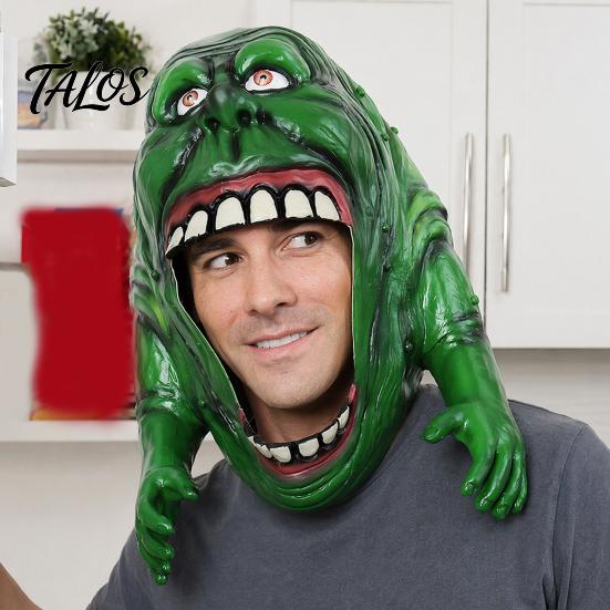 Immersive Ghost Masque Latex Hood Halloween Masque, Spooky Frog Full Head Adult for Halloween, Masquerade Party, Cosplay Costume, Role Playing